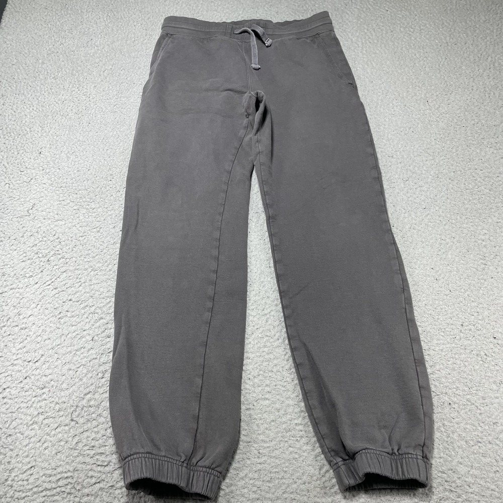 American Giant Pants Mens Small Gray Fleece Sweatpants Elastic‎ Cuffs USA